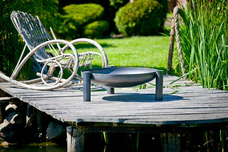 Gardener runde, stabile Feuerschale | Ø60cm x H 30cm | TF-FS 118-2 | Klimaworld.com Ambientebild