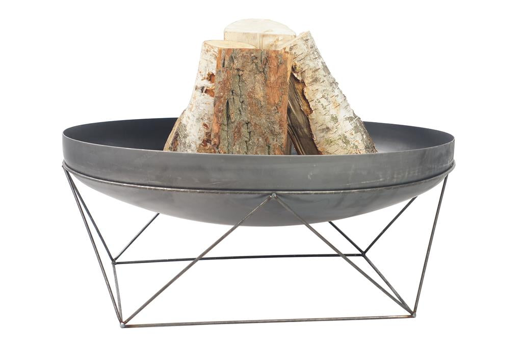 Gardener runde Feuerschale auf kunstvollen Beinen | Ø60cm x H 30cm | TF-FS 122-1 | Klimaworld.com