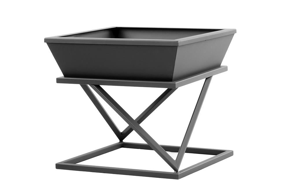 Gardener viereckige, abnehmbare Feuerschale | 50x50cm x H 48cm | TF-FS 126-1 | Klimaworld.com