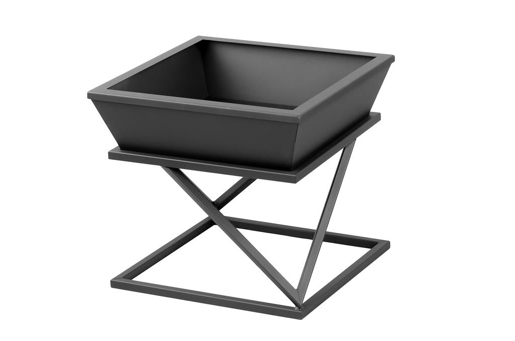 Gardener viereckige, abnehmbare Feuerschale | 50x50cm x H 48cm | TF-FS 126-1 | Klimaworld.com