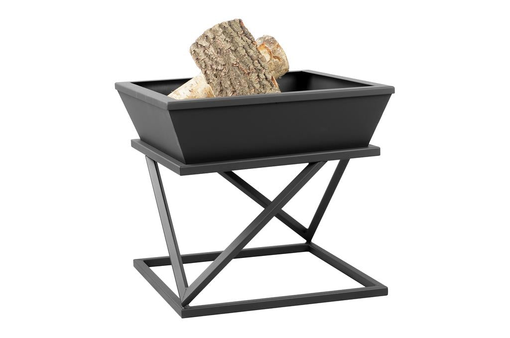 Gardener viereckige, abnehmbare Feuerschale | 50x50cm x H 48cm | TF-FS 126-2 | Klimaworld.com