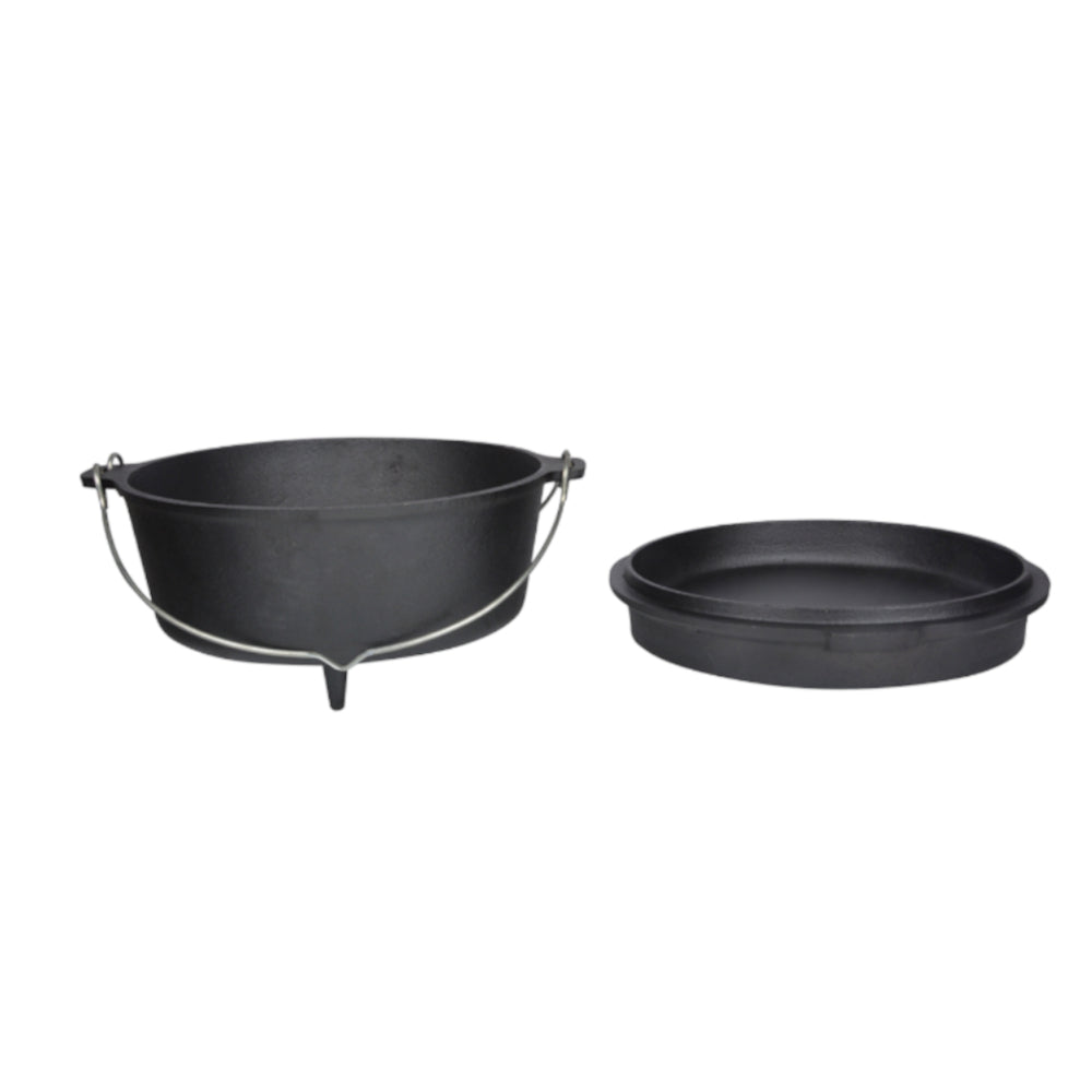 Dutch Oven 12'' Inhalt 6,5L, Kochtopf aus Gusseisen FF235