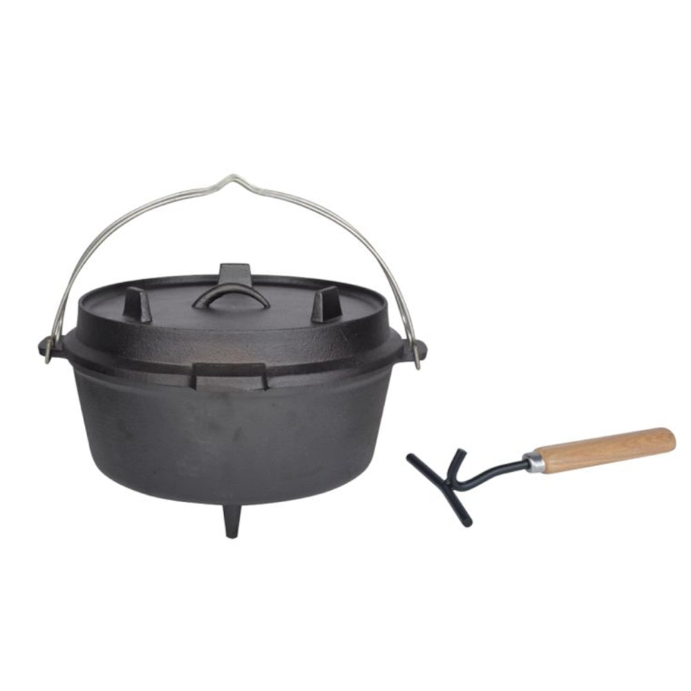 Dutch Oven 12'' Inhalt 6,5L, Kochtopf aus Gusseisen FF235