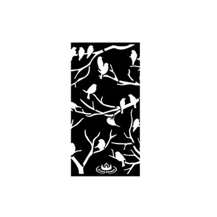 Feuertonne Vögel auf Ast