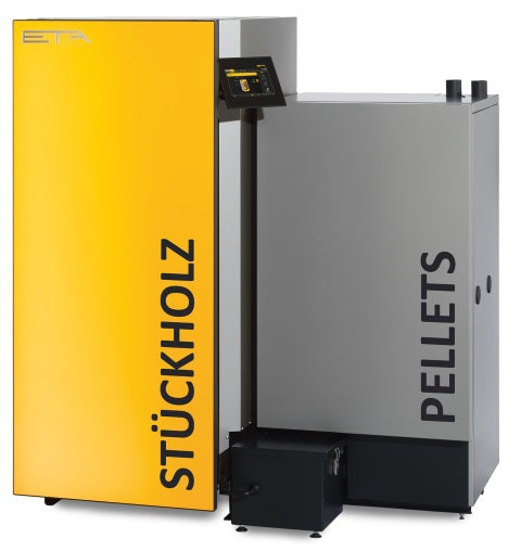 ETA Kombikessel SH 30P+Twin 26 rechts | Holzvergaser-und Pelletkessel | 26 kW