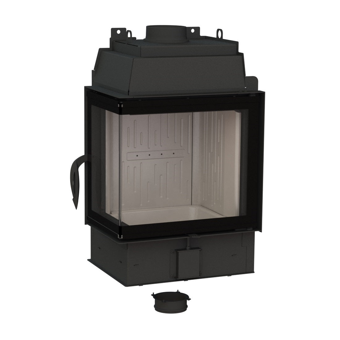 Warmluft Kamineinsatz Fire Bear 6, 6kW Klapptür, Links