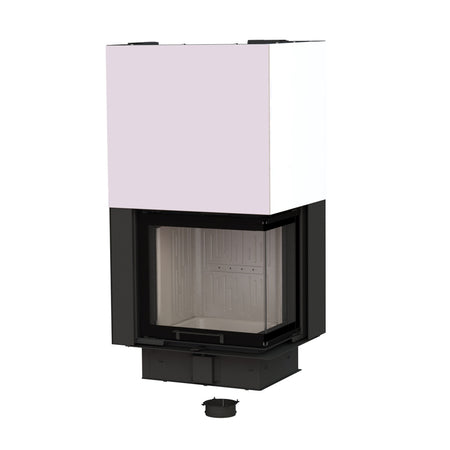 Warmluft Kamineinsatz Fire Bear V6, 6kW mit Hebetür Rechts 