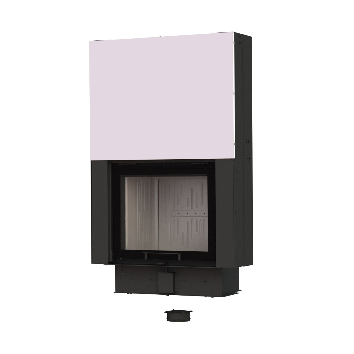 Warmluft Kamineinsatz Fire Bear V6, 6kW mit Hebetür 