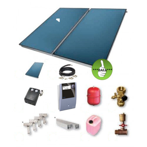TWL Solarpaket FK200-5 Flachkollektorset 11,7m²