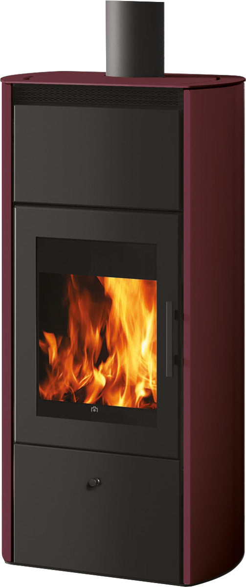 Edilkamin Kaminofen Flamma 14 Stahl Bordeaux | klimaworld.com