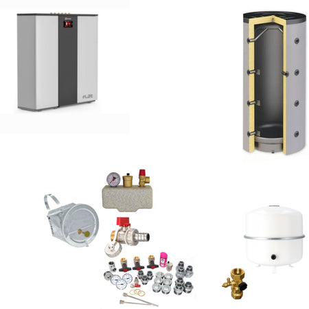 FLAT 11 - Komplettset für die Bereitstellung von Heizungswasser.
