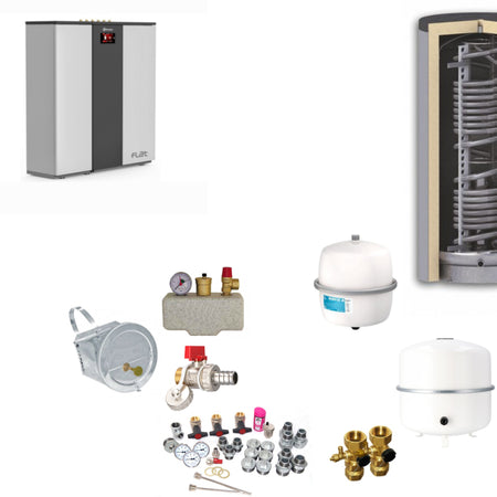 FLAT 11 - Komplettset für die Bereitstellung von Heizungswasser und zur Brauchwassererwärmung.