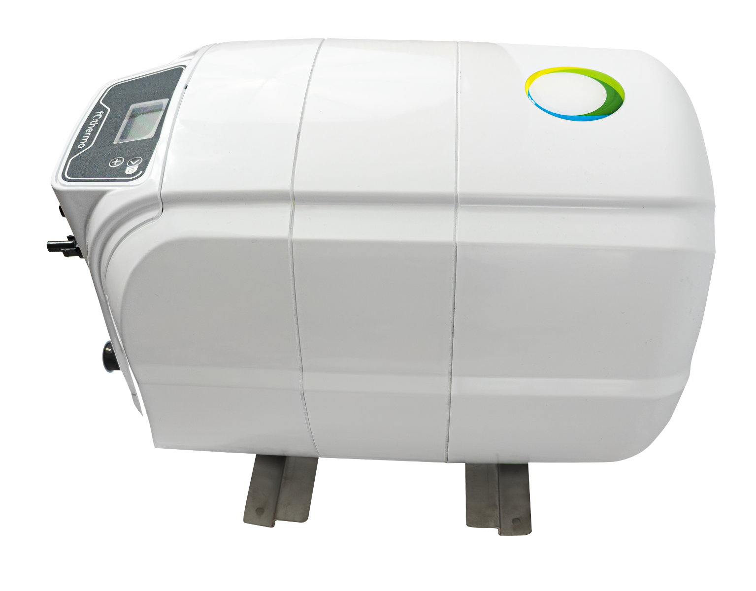 fothermo photovoltaischer Caravan Boiler | 1,5 kWp | 10 l |Seitenansicht | Klimaworld.com