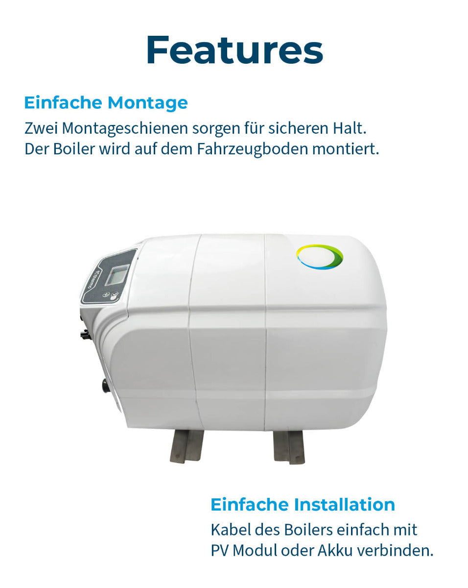 fothermo photovoltaischer Caravan Boiler | 1,5 kWp | 10 l | Features-3 | Klimaworld.com