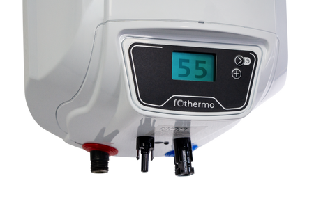 fothermo photovoltaischer Offgridboiler PVB-10 Front | Anzeige | klimaworld.com