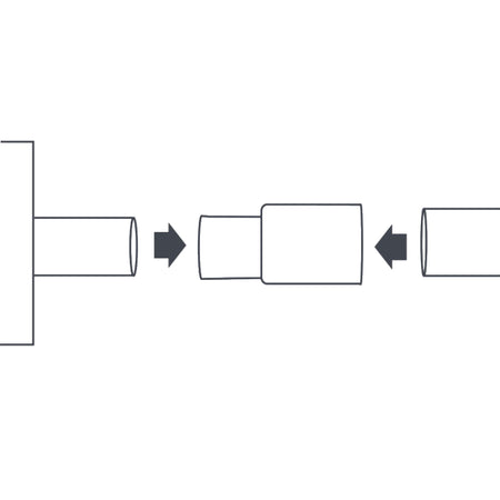 ASPEN | Gummiadapter Schwarz | 19 / 38 mm | 3 Stück