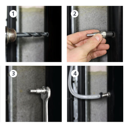 ASPEN | Selbstdichtender Schlauchadapter | 6 mm / 10 mm | 3 Stück