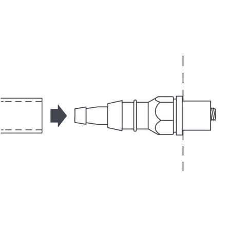 ASPEN | Selbstdichtender Schlauchadapter | 6 mm / 10 mm | 3 Stück