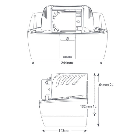 ASPEN | Behälter-Kondensatpumpe HI-LIFT | 2 Liter Behälter | 11 l/h