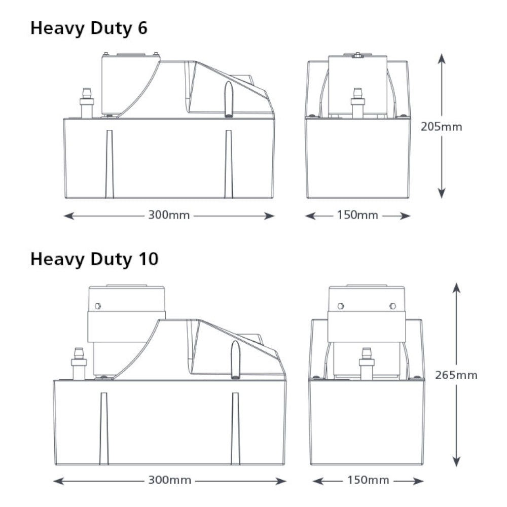 ASPEN | Behälter-Kondensatpumpe HEAVY DUTY 10 | 1070 l/h