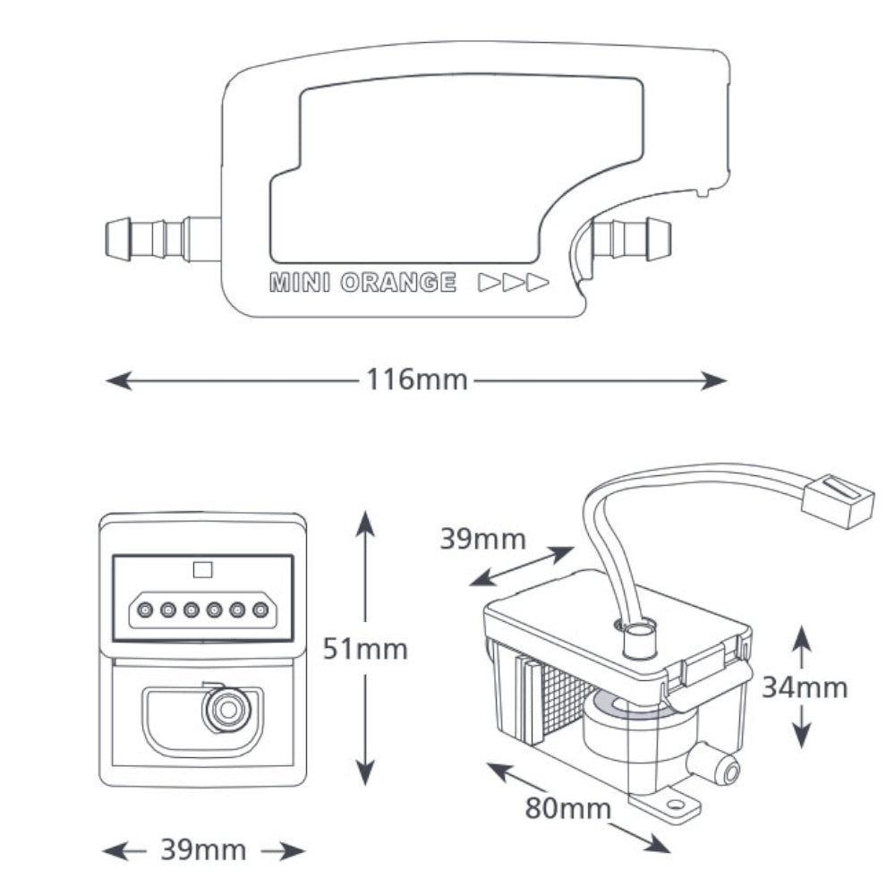 ASPEN | Kondensatpumpe MINI ORANGE | 12 l/h