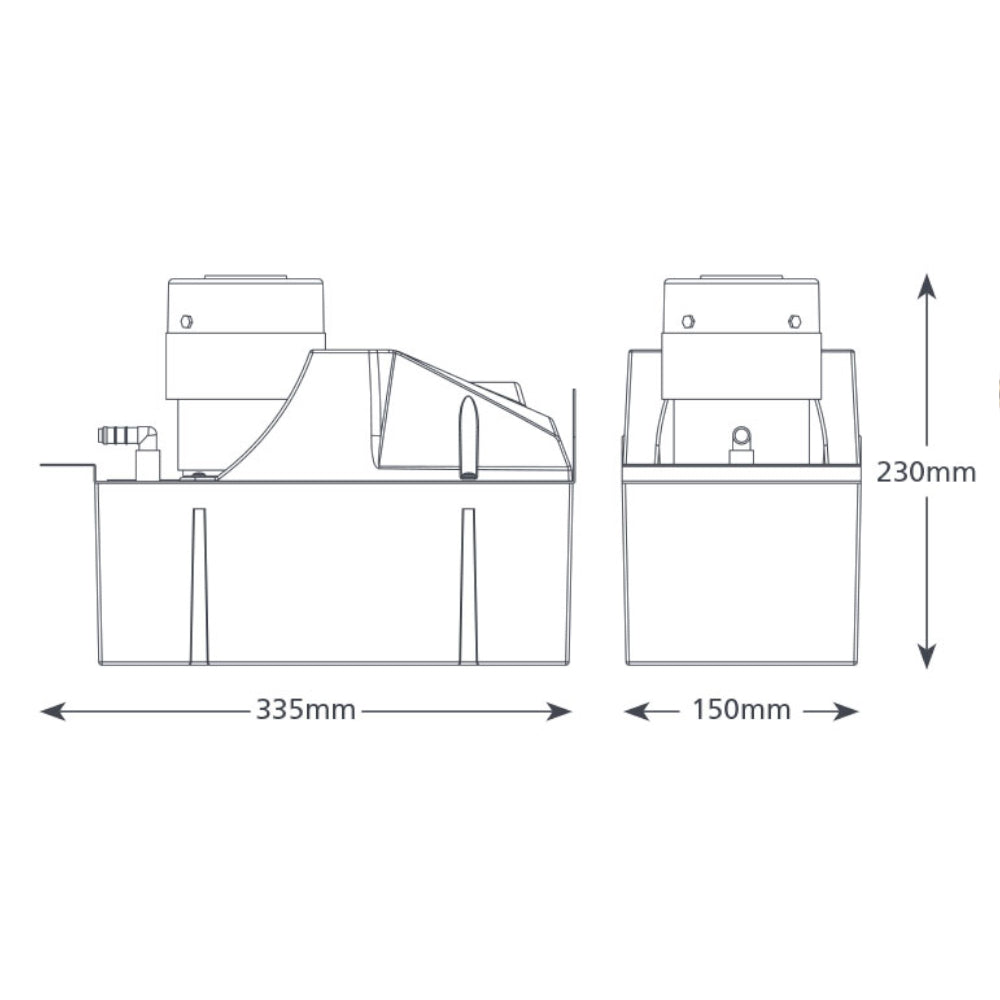 ASPEN | Kondensatpumpe MAC | 4 Liter Behälter | 780 l/h