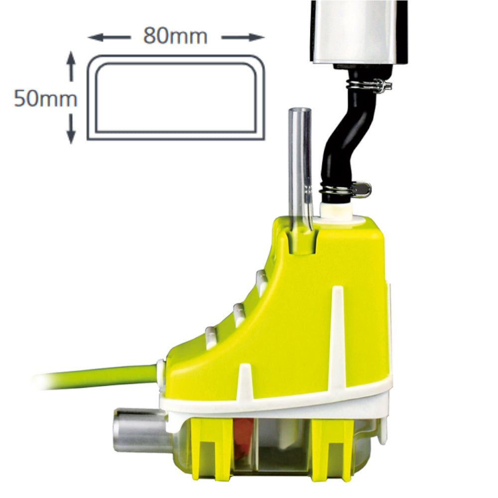ASPEN | Kondensatpumpe SILENT+ MINI LIME Slimline | Kanal signalweiß