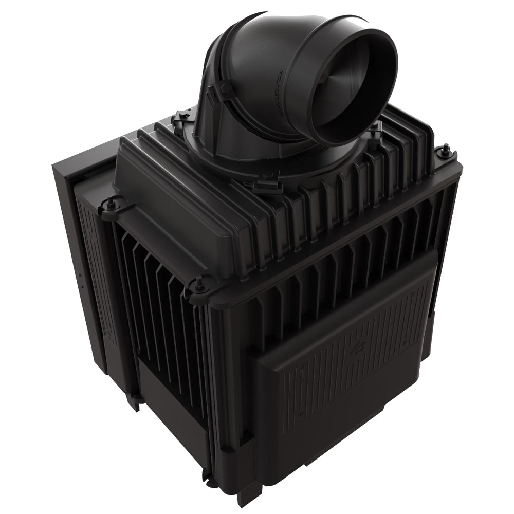 Kratki Kamineinsatz Franek Deco 10 schwarz, Rückseite | klimaworld.com