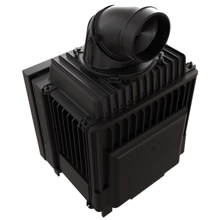 Kratki Kamineinsatz Franek Deco 10 schwarz, Rückseite | klimaworld.com