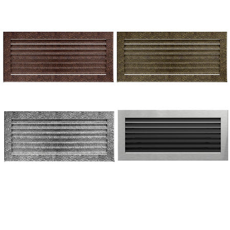 Kamin Lüftungsgitter Luftgitter Lamellengitter 17x37 cm