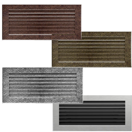 Kamin Lüftungsgitter Luftgitter Lamellengitter 17x49cm