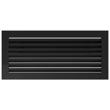 Kamingitter Lüftungsgitter Luftgitter Lamellen 17x30 cm, schwarz