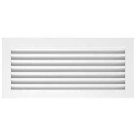 Kamingitter Lüftungsgitter Luftgitter Lamellen 17x37 cm, weiß 