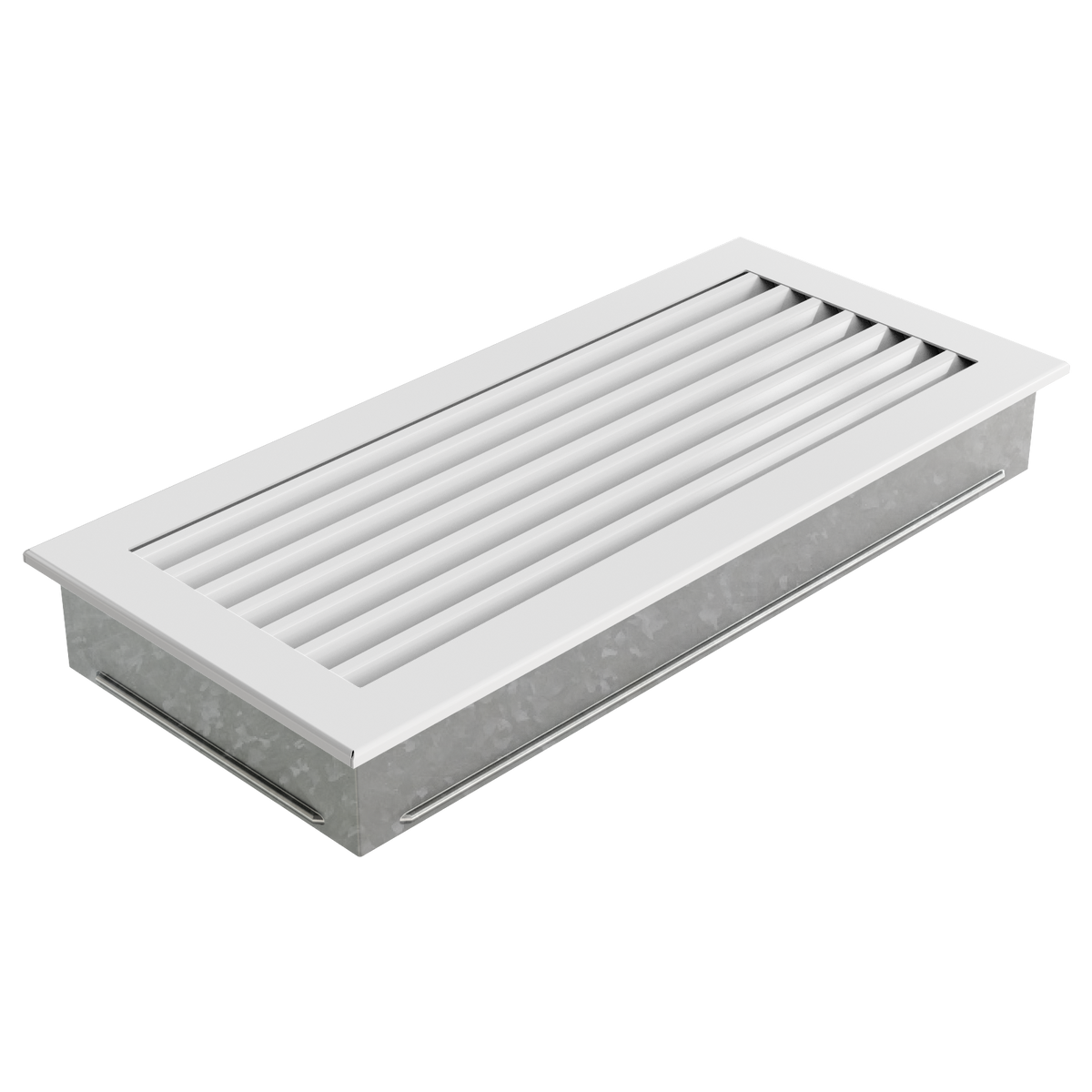 Kamingitter Lüftungsgitter Luftgitter Lamellen 17x37 cm, weiß 