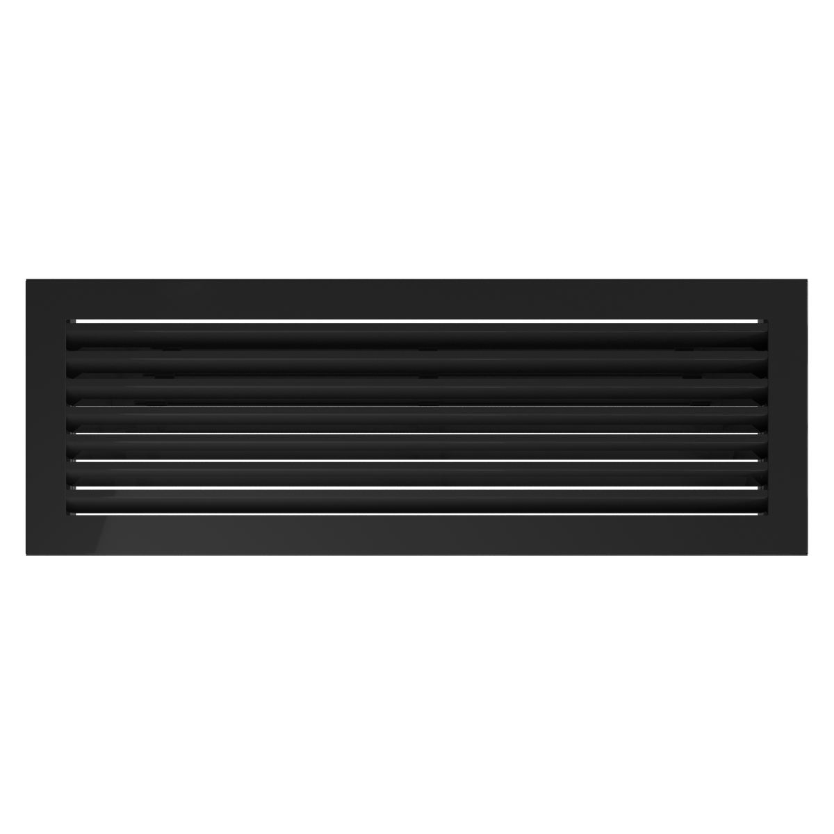 Kamingitter Lüftungsgitter Luftgitter Lamellen 17x49 cm, schwarz