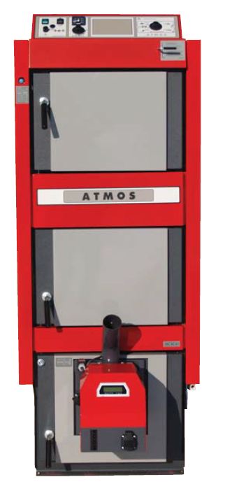 Pelletskessel Atmos DC32SP 35 kW Kombikessel inkl. A25 und Förderschnecke