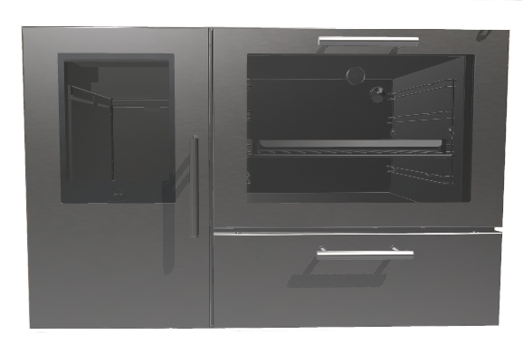 Edelstahl Türen mit Griff aus Edelstahl