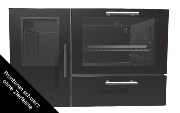 ohne Zierleiste Türen schwarz