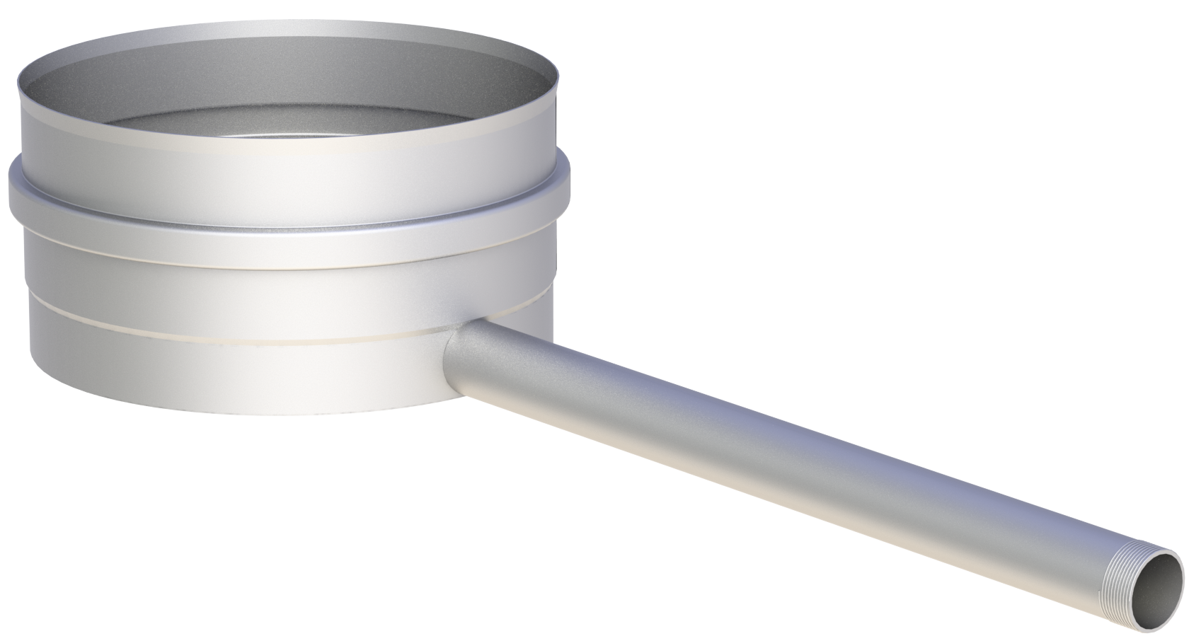 Kondensatschale mit Ablauf 250mm, 1/2" Nippel, Ø wählbar