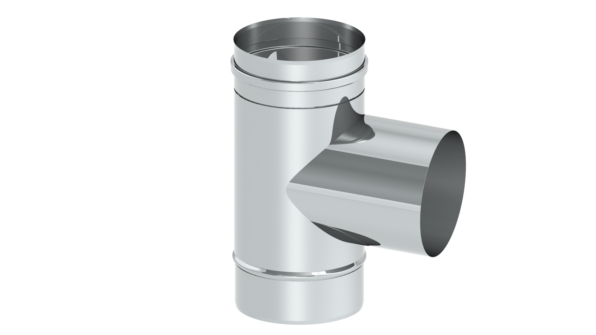T-Anschluss 87° mit Wassernase Abgang l= 108 mm