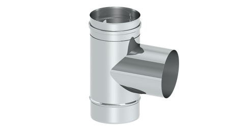 T-Anschluss 87° mit Wassernase Abgang l= 108 mm