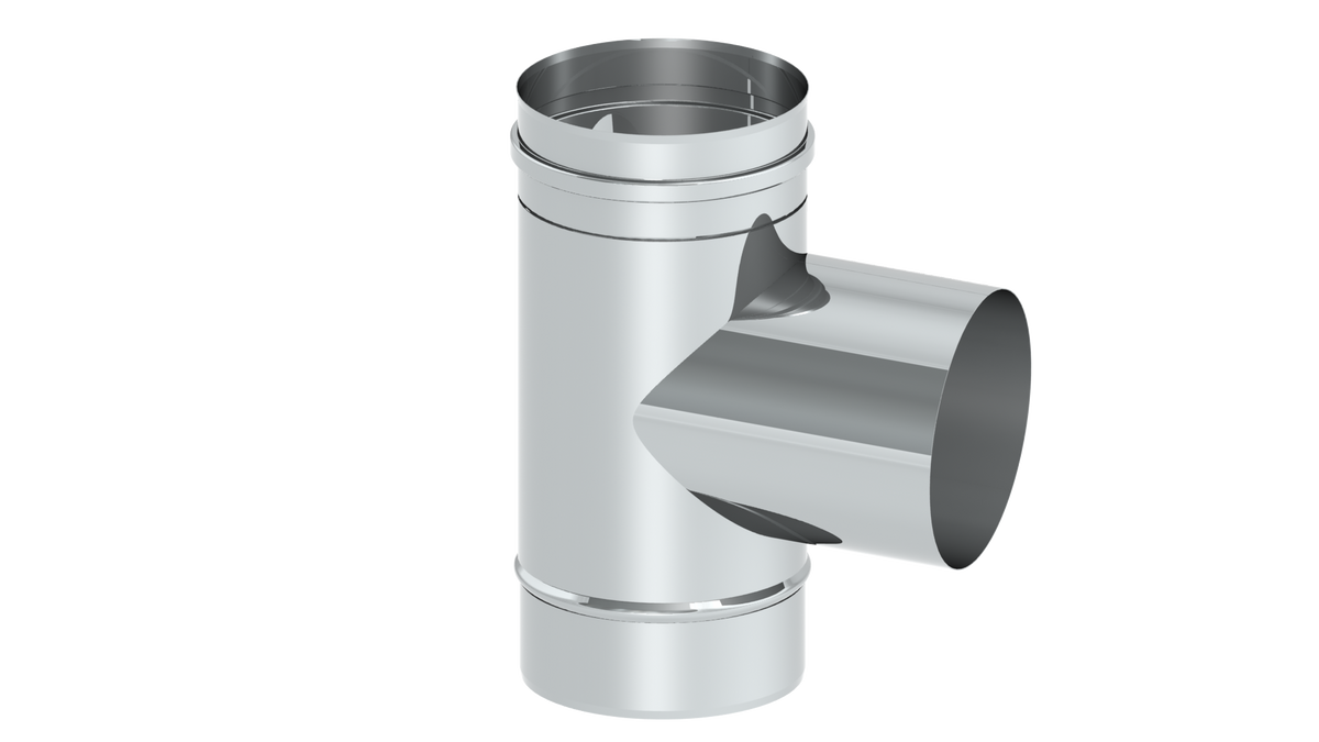 T-Anschluss 87° mit Wassernase Abgang l= 108 mm