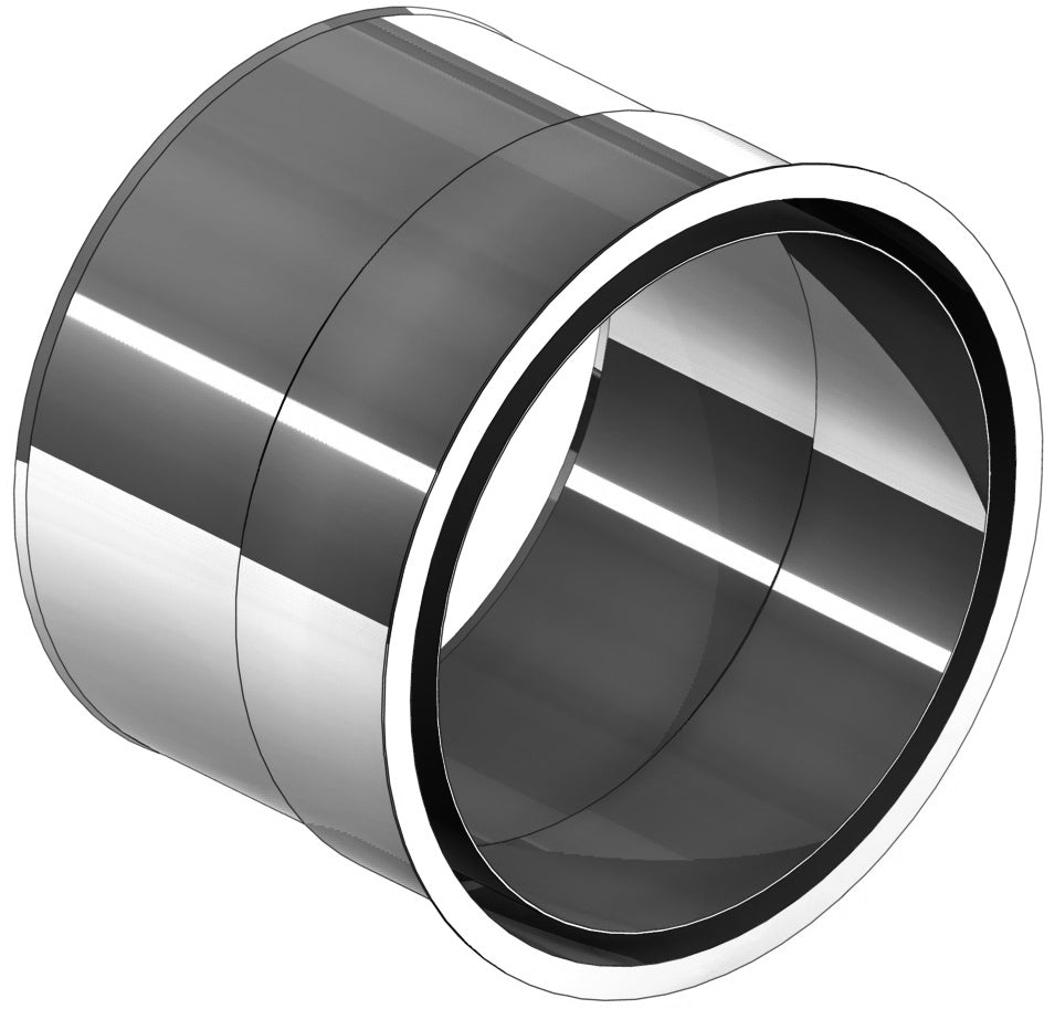 Wandfutter doppelt aus Edelstahl