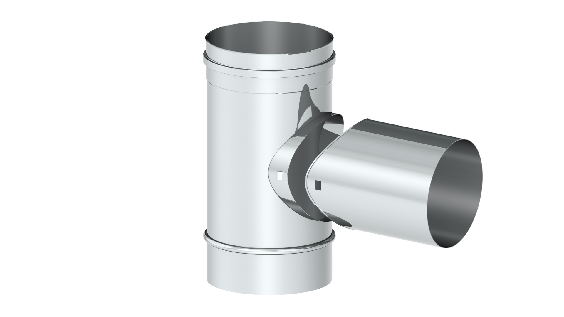 T-Anschluss 87° mit Wassernase Abgang l= 150mm