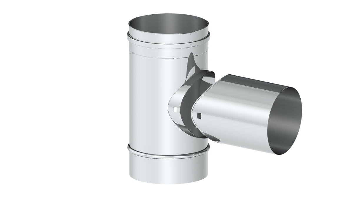 T-Anschluss 87° mit Wassernase Abgang l= 150mm