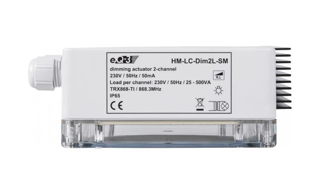 Homematic Funk-Dimmaktor 2-fach, Aufputz | eQ-3 | HM-LC-Dim2L-SM
