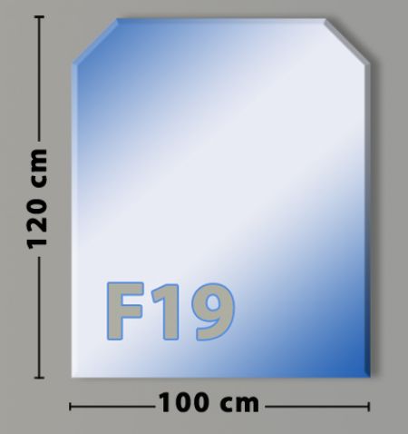 Sechseck F19 Funkenschutzplatte aus Sicherheitsglas