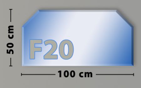 Sechseck F20 Funkenschutzplatte aus Sicherheitsglas
