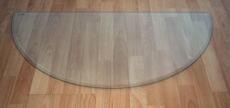 Halbkreis F29  Funkenschutzplatte aus Sicherheitsglas