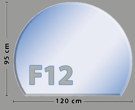 Kreisabschnitt F12 Funkenschutzplatte aus Sicherheitsglas